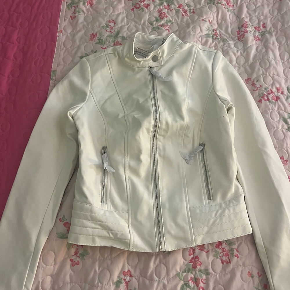 Faux Leather Jacket|GUESS